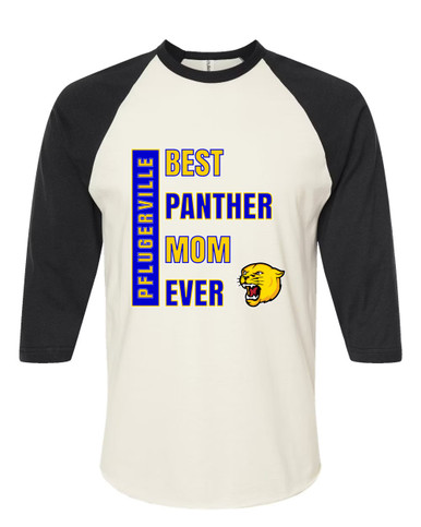 Pflugerville Panthers Best Panther Mom Women's Baseball T-Shirt