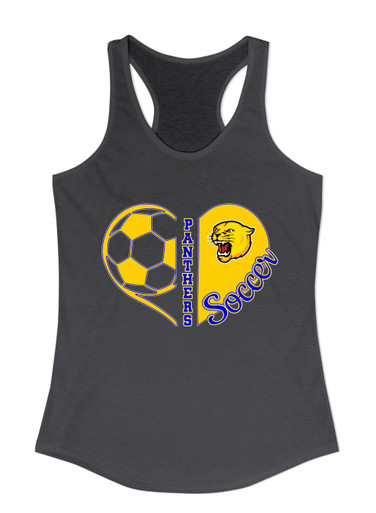 Pflugerville Panthers Heart Soccer Women's Tank Top