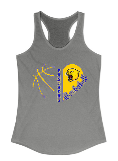 Pflugerville Panthers Heart Basketball Women's Tank Top