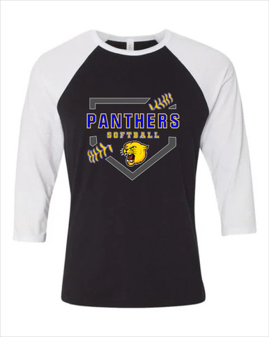 Pflugerville Panthers Softball #2 Women's Baseball T-Shirt