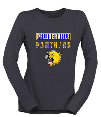 Pflugerville Panthers Mascot #9 Women's Premium LS T-Shirt