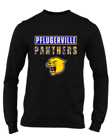 Pflugerville Panthers Mascot #9 Men's LS T-Shirt