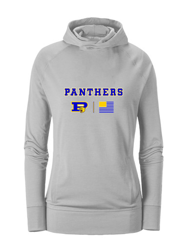 Pflugerville Panthers P Script Team Colors Flag Women's Hoodie