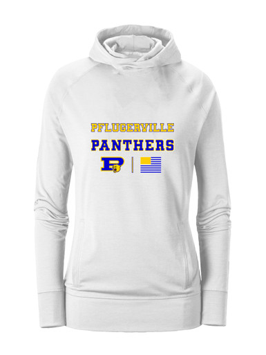 Pflugerville Panthers P Script Spirit Flag Women's Hoodie