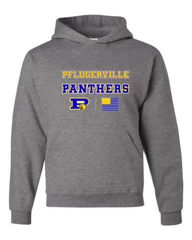 Pflugerville Panthers P Script Spirit Flag Men's Premium Hoodie