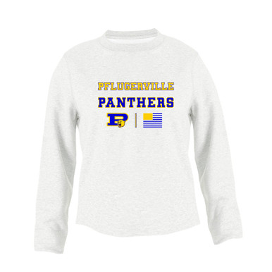 Pflugerville Panthers P Script Spirit Flag Women's Sweatshirt
