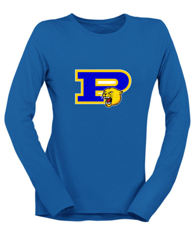 Pflugerville Panthers P Script Mascot #1 Women's Premium LS T-Shirt