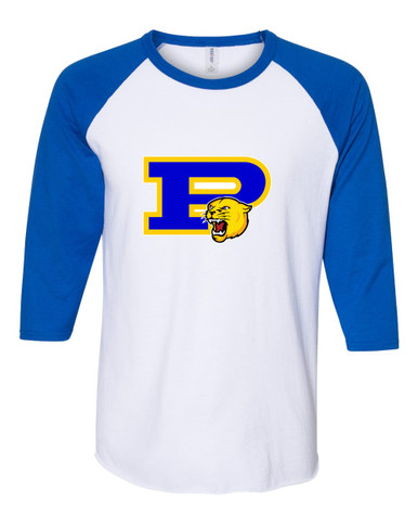 Pflugerville Panthers P Script Mascot #1 Women's Baseball T-Shirt