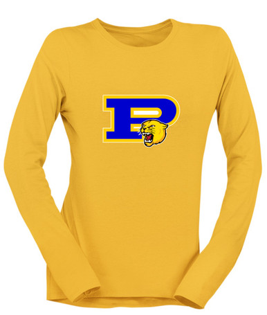 Pflugerville Panthers P Script Mascot #1 Women's LS T-Shirt