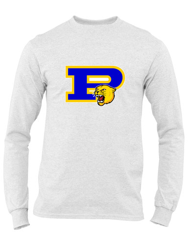Pflugerville Panthers P Script Mascot #1 Men's Premium LS T-Shirt