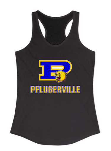 Pflugerville Panthers P Script Mascot #2 Women's Tank Top
