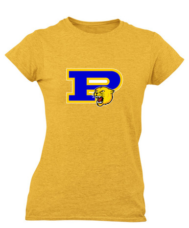 Pflugerville Panthers P Script Mascot #1 Women's Premium SS T-Shirt