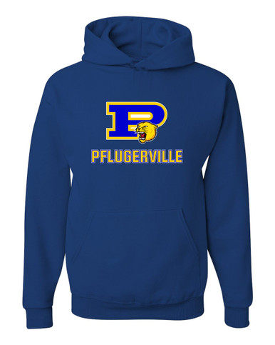 Pflugerville Panthers P Script Mascot #2 Men's Premium Hoodie