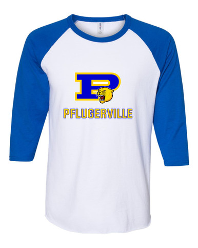 Pflugerville Panthers P Script Mascot #2 Men's Baseball T-Shirt