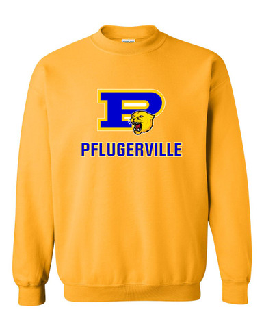 Pflugerville Panthers P Script Mascot #2 Men's Sweatshirt