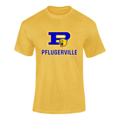 Pflugerville Panthers P Script Mascot #2 Men's Premium SS T-Shirt