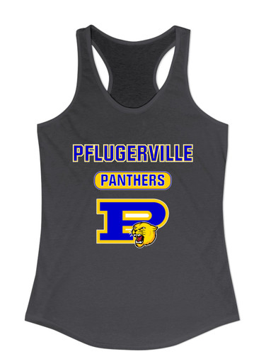 Pflugerville Panthers P Script Mascot #3 Women's Tank Top