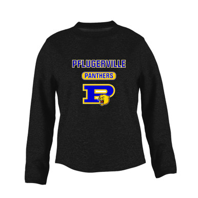 Pflugerville Panthers P Script Mascot #3 Women's Sweatshirt