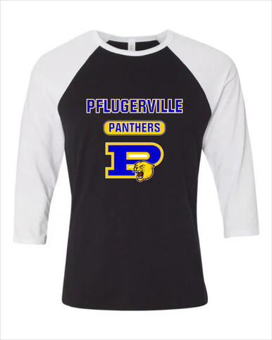 Pflugerville Panthers P Script Mascot #3 Men's Baseball T-Shirt