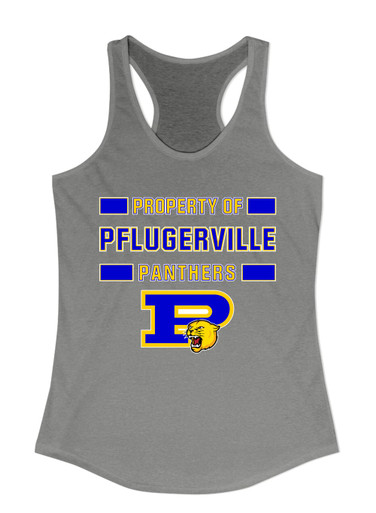 Pflugerville Panthers P Script Property Of Women's Tank Top