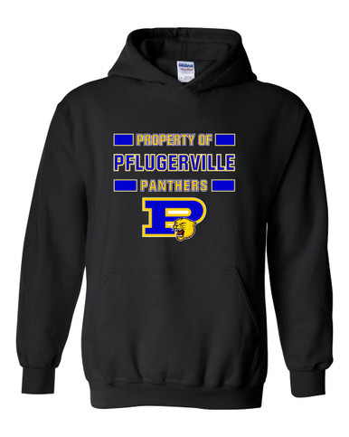 Pflugerville Panthers P Script Property Of Men's Hoodie