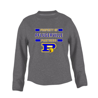 Pflugerville Panthers P Script Property Of Women's Sweatshirt