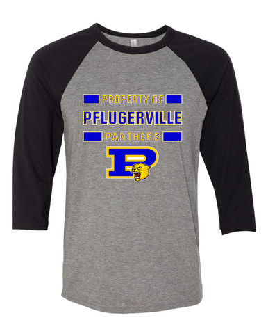 Pflugerville Panthers P Script Property Of Women's Baseball T-Shirt