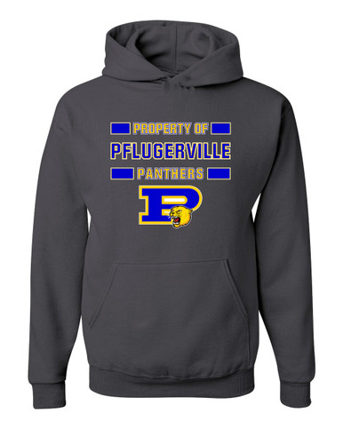 Pflugerville Panthers P Script Property Of Men's Premium Hoodie