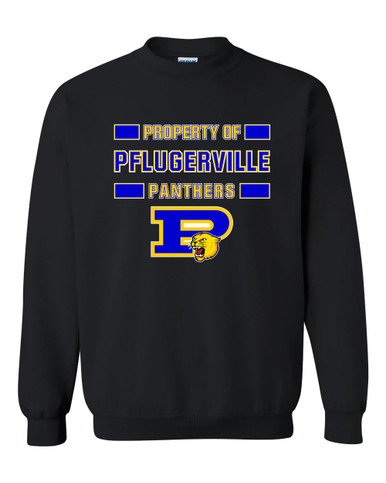 Pflugerville Panthers P Script Property Of Men's Sweatshirt