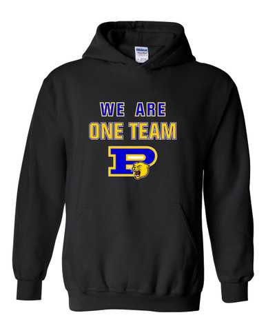 Pflugerville Panthers P Script We Are One Team Men's Hoodie