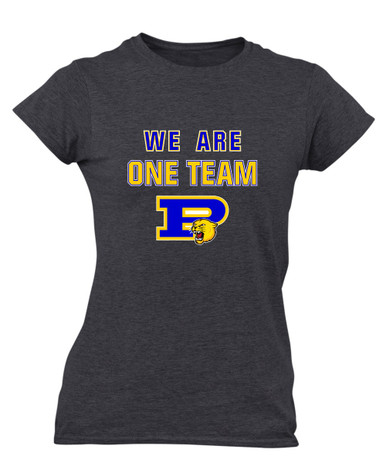 Pflugerville Panthers P Script We Are One Team Women's SS T-Shirt