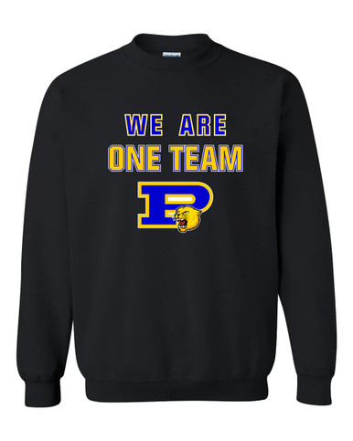 Pflugerville Panthers P Script We Are One Team Men's Sweatshirt