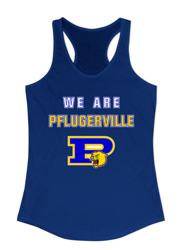 Pflugerville Panthers P Script We Are Women's Tank Top
