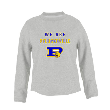 Pflugerville Panthers P Script We Are Women's Sweatshirt