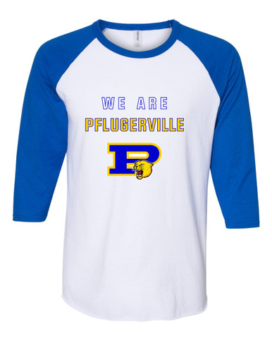 Pflugerville Panthers P Script We Are Women's Baseball T-Shirt