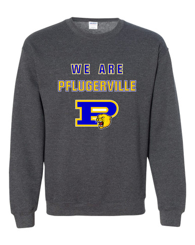 Pflugerville Panthers P Script We Are Men's Sweatshirt