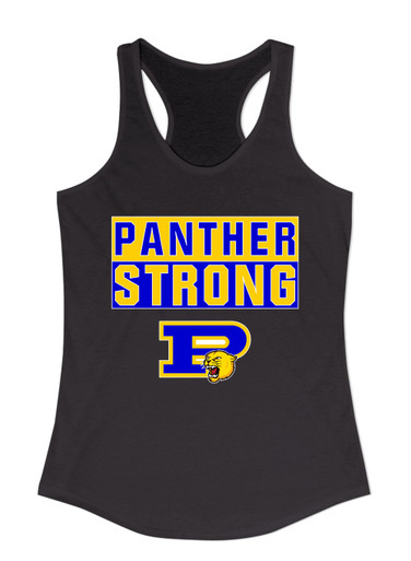 Pflugerville Panthers P Script Strong #1 Women's Tank Top
