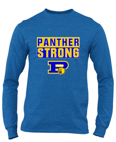 Pflugerville Panthers P Script Strong #1 Men's Premium LS T-Shirt