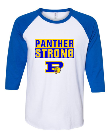 Pflugerville Panthers P Script Strong #1 Men's Baseball T-Shirt