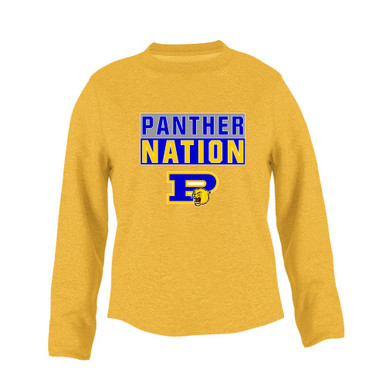 Pflugerville Panthers P Script Nation #1 Women's Sweatshirt