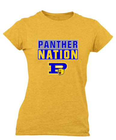 Pflugerville Panthers P Script Nation #1 Women's SS T-Shirt