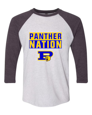 Pflugerville Panthers P Script Nation #1 Women's Baseball T-Shirt