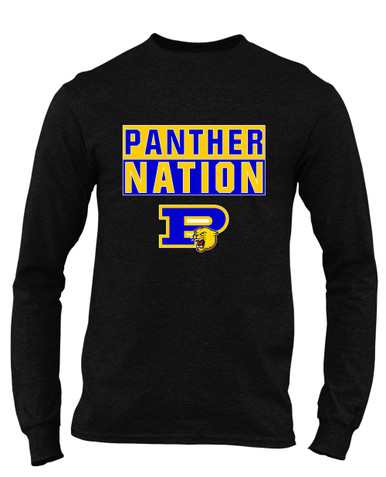 Pflugerville Panthers P Script Nation #1 Men's Premium LS T-Shirt