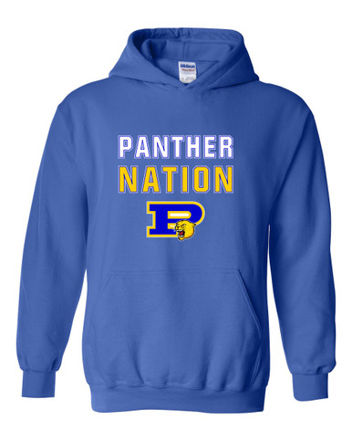 Pflugerville Panthers P Script Nation #2 Men's Hoodie