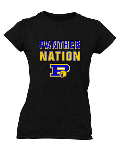 Pflugerville Panthers P Script Nation #2 Women's SS T-Shirt
