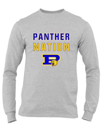 Pflugerville Panthers P Script Nation #2 Men's Premium LS T-Shirt
