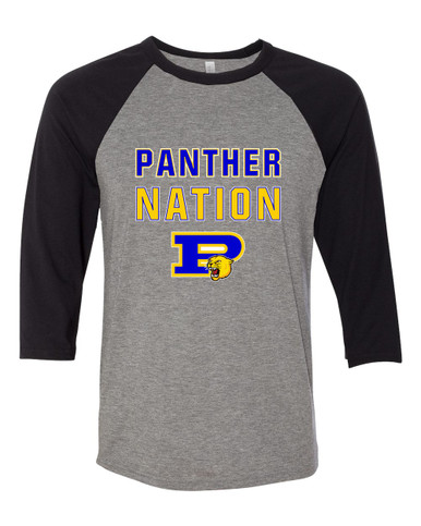 Pflugerville Panthers P Script Nation #2 Men's Baseball T-Shirt
