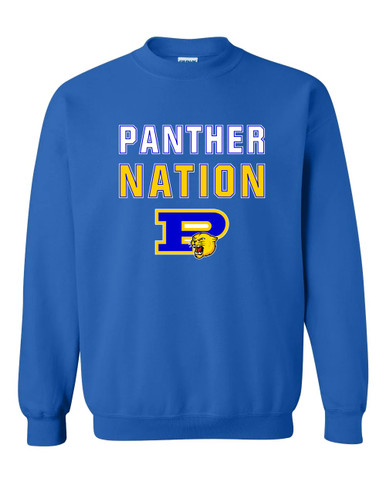 Pflugerville Panthers P Script Nation #2 Men's Sweatshirt