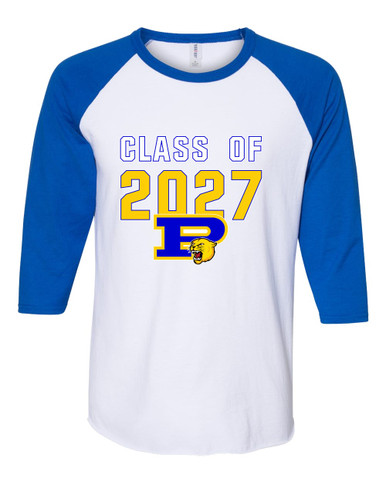 Pflugerville Panthers P Script Class of 2027 Men's Baseball T-Shirt