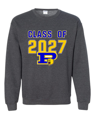 Pflugerville Panthers P Script Class of 2027 Men's Sweatshirt